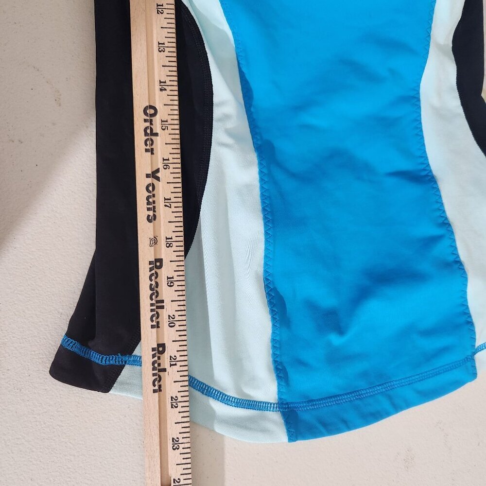 Lululemon Racerback Tank Top Cardio Kick Size 8 Blue Black - Picture 7 of 12